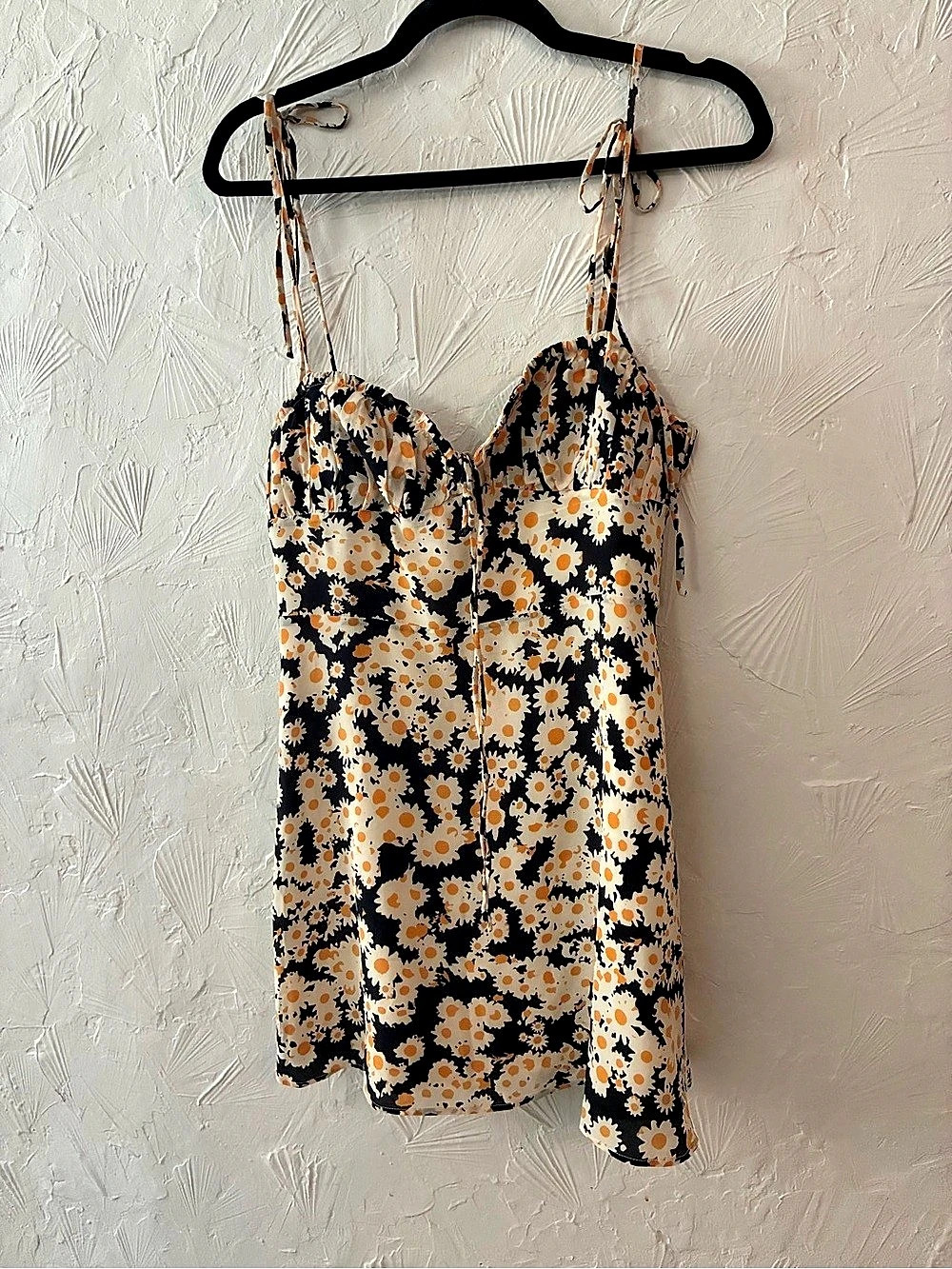 Realisation Par Floral Camisole in Black & Orange